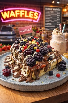 Aşk-ı Kırmızı Waffle (2 Kişilik) görseli