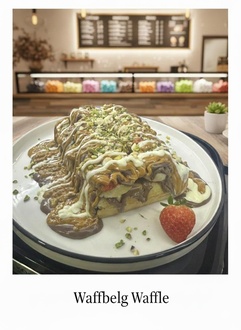 Waffbelg Aşk-ı Karamel Waffle (1 Kişilik) görseli