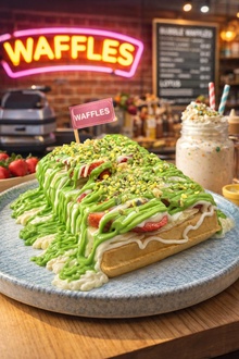 Waffbelg Aşk-ı Fıstık Waffle (1 Kişilik) görseli