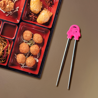 Çocuk Chopstick Pembe görseli