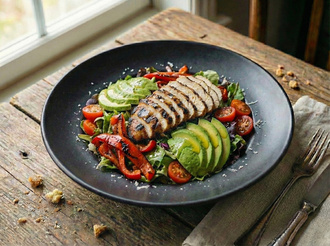 Avokadolu Tavuk Salata görseli