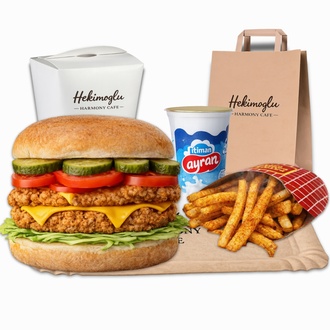 Double Chicken Burger Menü görseli