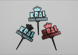 Kral İyi Ki Doğdun Pleksi görseli