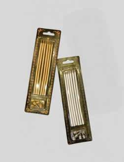 Renkli Uzun Mum Gold görseli