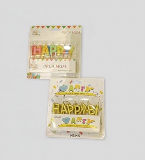 Hapyy Birthday Harfli Mum görseli