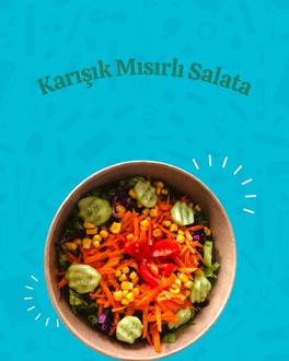 Karışık Mısırlı Salata (160 Kcal ) görseli
