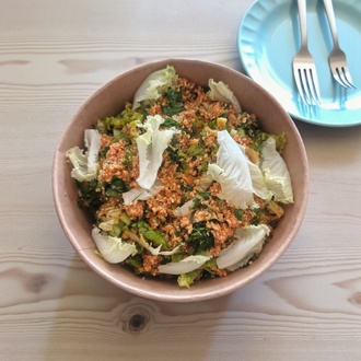 Dukan Diyetine Uygun Karnabahar Kısırı (180 Kcal) görseli