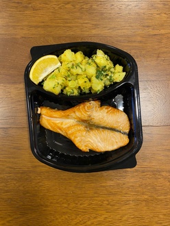 Fırın Somon & Hardallı Patates Salata görseli