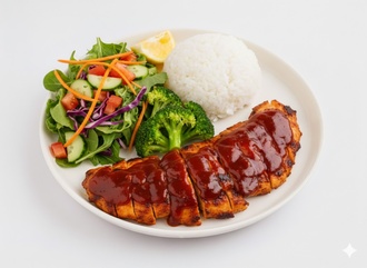 Bbq Sos Chicken Plate görseli