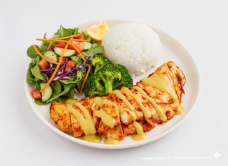 Honey & Mustard Chicken Plate görseli
