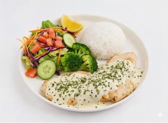 Chicken With Caesar Sauce Plate görseli