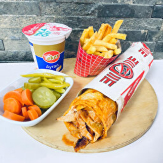 Katık Tavuk Soba Dürüm Menü Ayran İle görseli