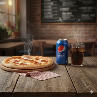 Orta Boy Pizza 330Ml İçecek görseli