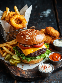 All-star Burger Menü görseli