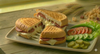 Yarım Ekmek Arası Karışık Tost (Duble) görseli