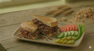 Yarım Ekmek Arası Kavurmalı Tost (Duble) görseli