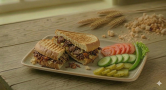 Yarım Ekmek Arası Kavurmalı Tost görseli