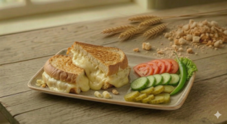 Yarım Ekmek Arası Kaşarlı Tost (Duble) görseli