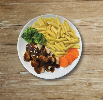 Barbekü Soslu Tavuk + Makarna görseli