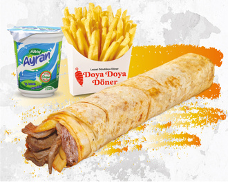 Duble Et Dürüm Menü (150 Gr) görseli