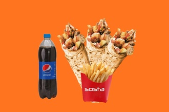 3'Lü Sosta Dürüm & Patates & Pepsi (1 L.) görseli