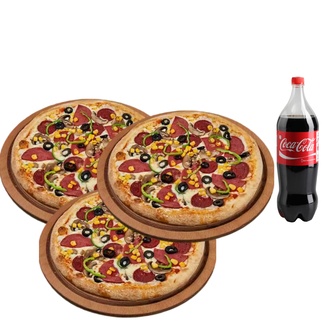 Coca Cola Fırsatı 3 Adet Karışık Pizza - Orta görseli
