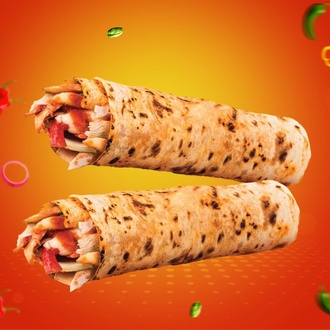 2 Adet Hatay Usulü Tavuk Döner Dürüm görseli