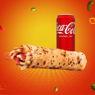 Coca Cola + Hatay Usulü Tavuk Dürüm görseli
