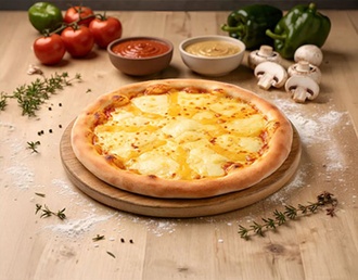 Four Cheese Pizza (Orta Boy) görseli