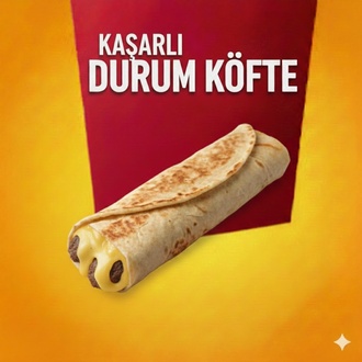 Bir Numara Kaşarlı Tavuk Döner Dürüm (100 Gr.) görseli