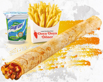Zurna Tavuk Dürüm (120 Gr)+ Patates Kızartması +Pepsi (330 Ml.) görseli