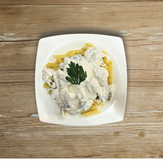 Kremalı Mantar Soslu Penne Tavuklu görseli
