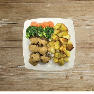 İsveç Avci Köfte Küp Patates + Sos görseli