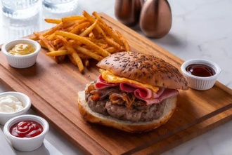 El Yapımı Et Burger görseli