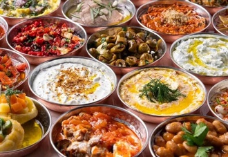 12'Li Meze Seti Oniki'li Meze Şölen Tabağı görseli
