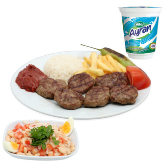 Köfte Menü & Piyaz + Büyük Ayran görseli