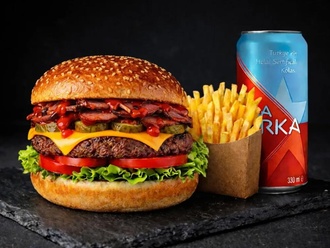 Heat Burger Menü (100 G) görseli