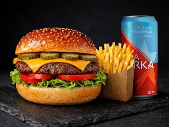 Cheese Burger Menü (100 G) görseli