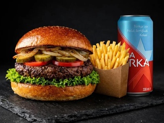 Soğan Burger Menü(100 G Dana Eti) görseli