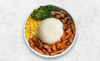 Teriyaki Soslu Mantarlı Fit Izgara Tavuk Göğüs & Basmati (679 Kcal.) görseli