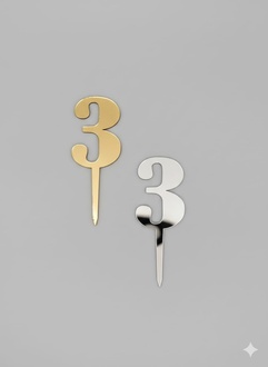 Pleksi Rakam (3)-Aynalı görseli