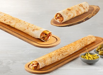 3’ Lü Tavuk Dürüm & Ayran (3 Adet) görseli