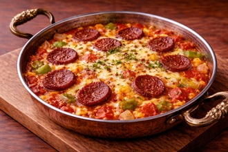Sucuklu Menemen +  Söğüş Tabağı görseli