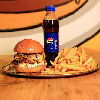 Mushroom Smash Burger Pepsi Menü görseli