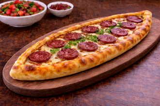 Sucuk Kaşarlı Pide görseli