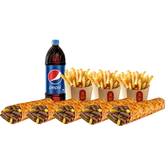 5'Li Et Döner Medium Dürüm Menü görseli