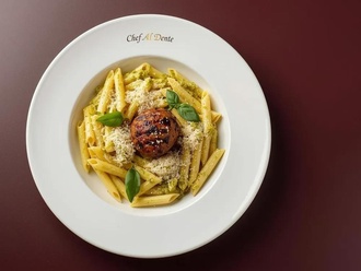 Fesleğen Soslu Penne & Izgara Kasap Köfte görseli