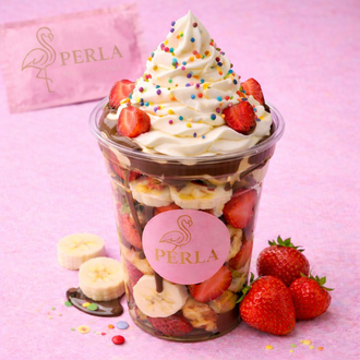 Frozen Yogurt Bardak Waffle görseli