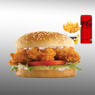 Big Chicken Tender Burger Menü görseli