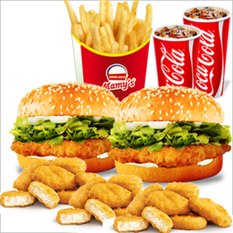 20'Li Nugget + 2 Tavuk Burger Menü görseli